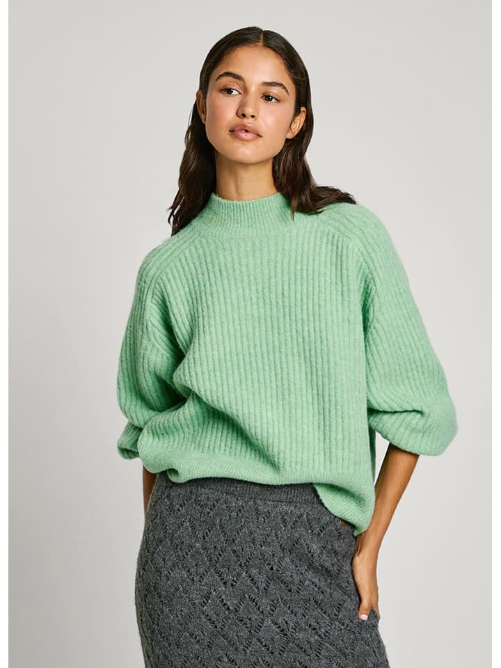Sweter w kolorze jasnozielonym
