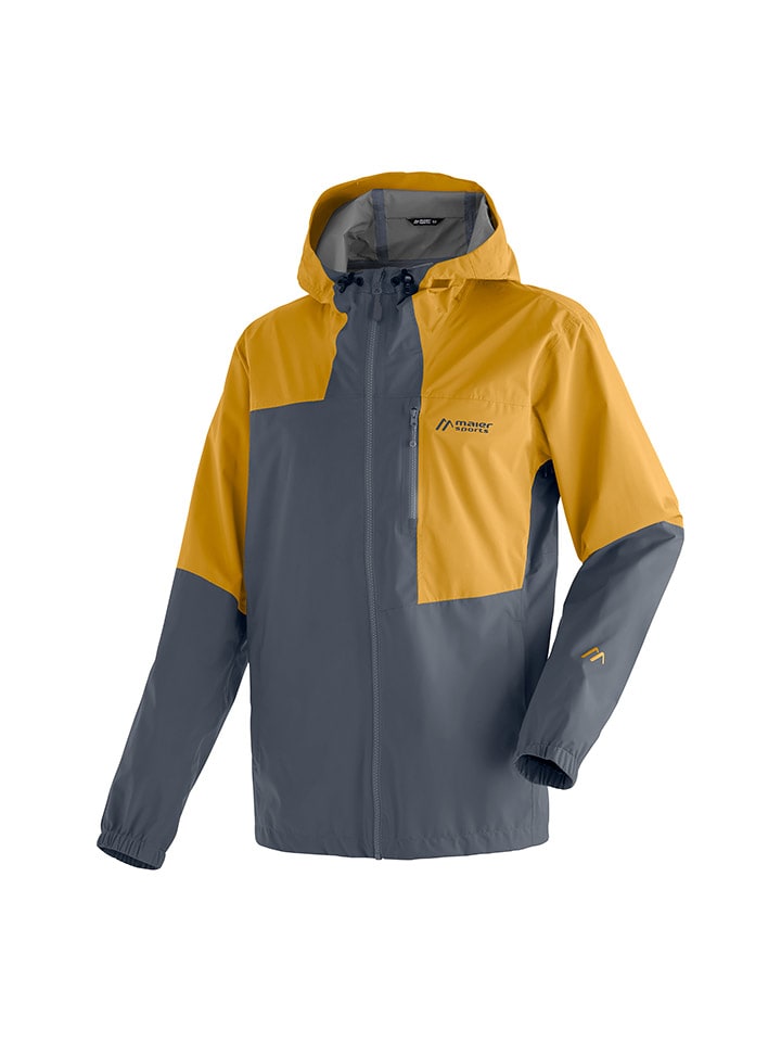 Funktionsjacke "Rosvik" in Grau/ Gelb