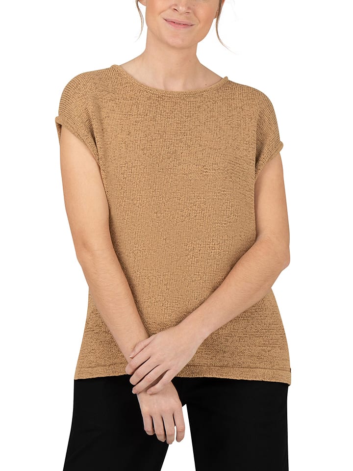 Sweter w kolorze jasnobrązowym