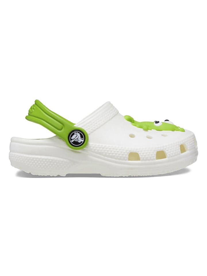 Chodaki "Classic Glow Alien" w kolorze biało-zielonym