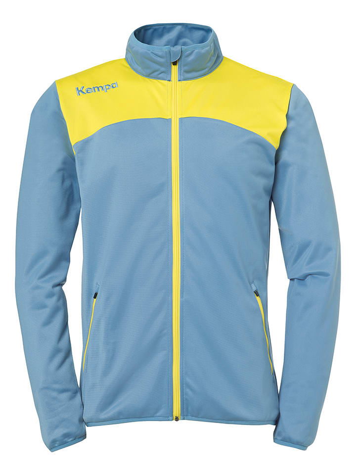 Trainingsjacke "Emotion 2.0" in Hellblau/ Gelb