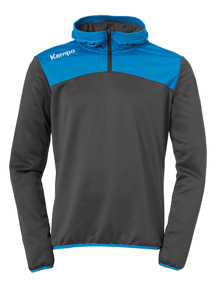 Hoodie "Emotion 2.0" in Anthrazit/ Blau