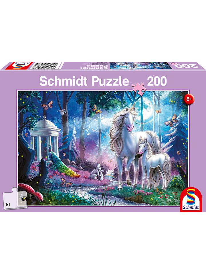 200tlg. Puzzle "Einhornstute mit Fohlen" - ab 8 Jahren