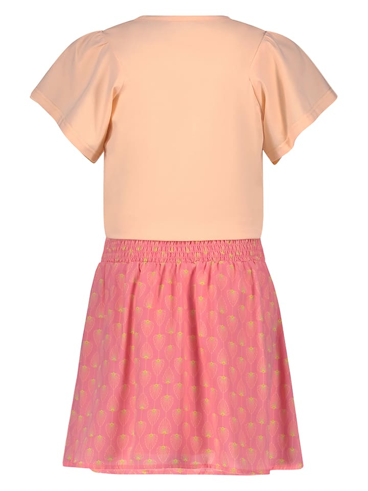 NONO Jurk oranje roze goedkoop kopen limango