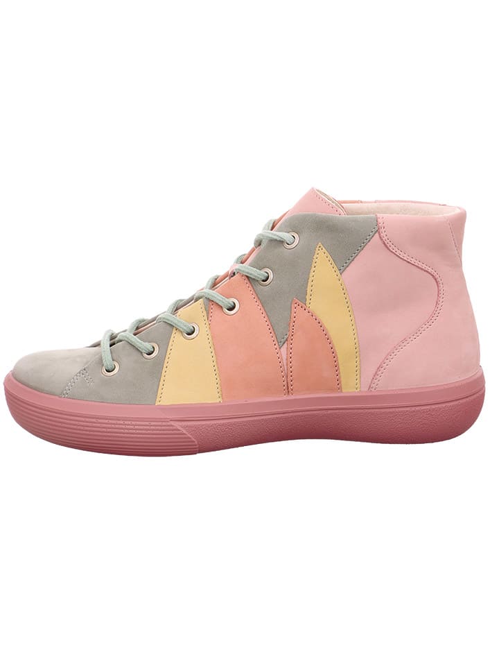 Leder-Sneakers "Fresh" in Rosa/ Bunt