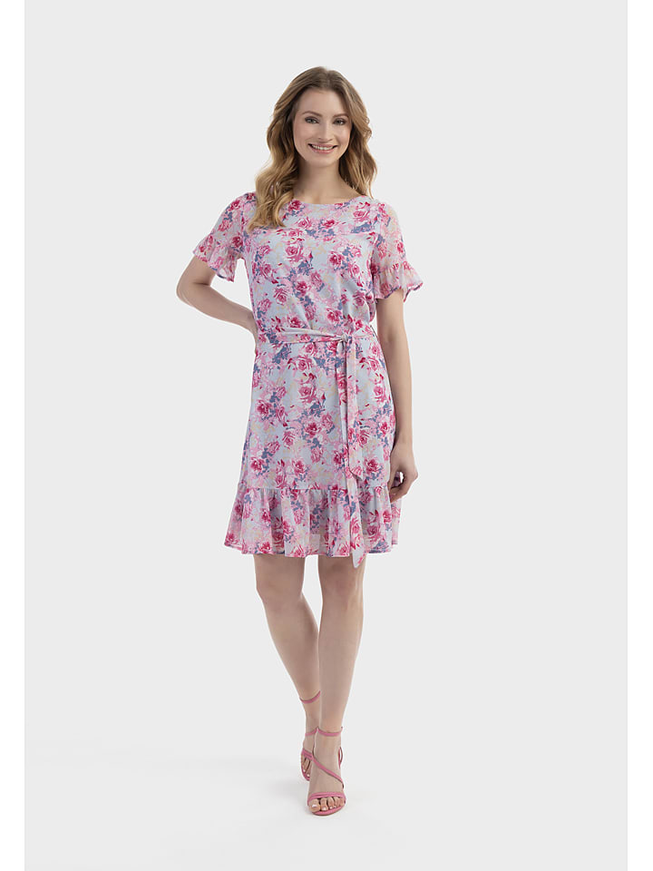 Kleid in Flieder/ Pink