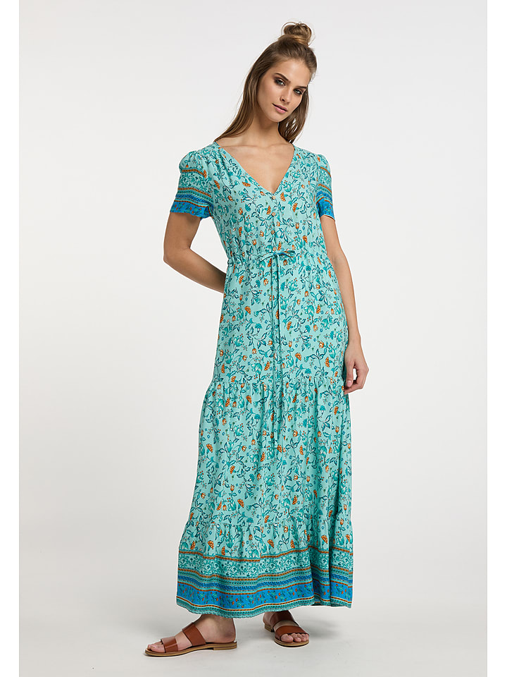 Usha Jurk turquoise goedkoop kopen limango