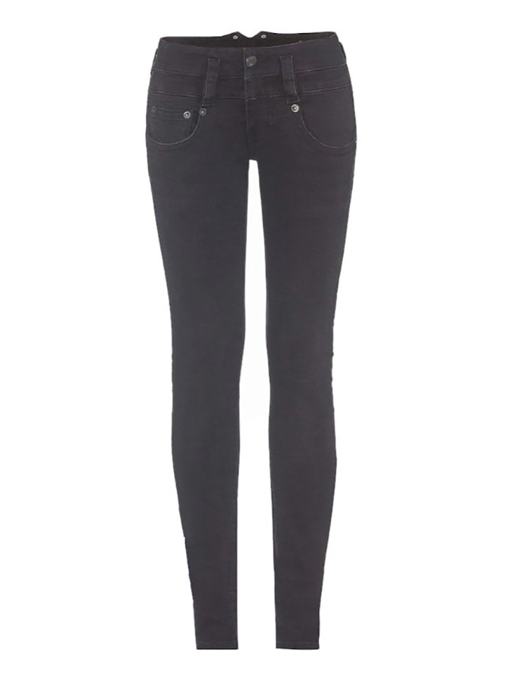 Dżinsy - Skinny fit - w kolorze czarnym