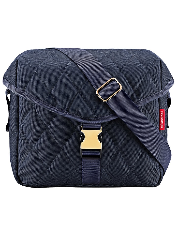Umhängetasche "Rhombus" in Dunkelblau - (B)26 x (H)22,5 x (T)10 cm
