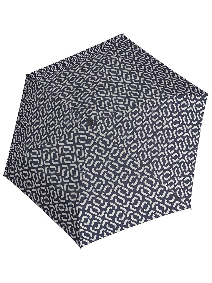 Parasol "Mini" w kolorze granatowo-białym