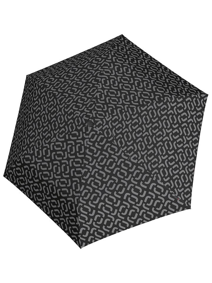 Parasol "Mini" w kolorze srebrno-czarnym