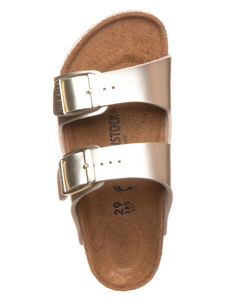 Birkenstock goudkleurig clearance