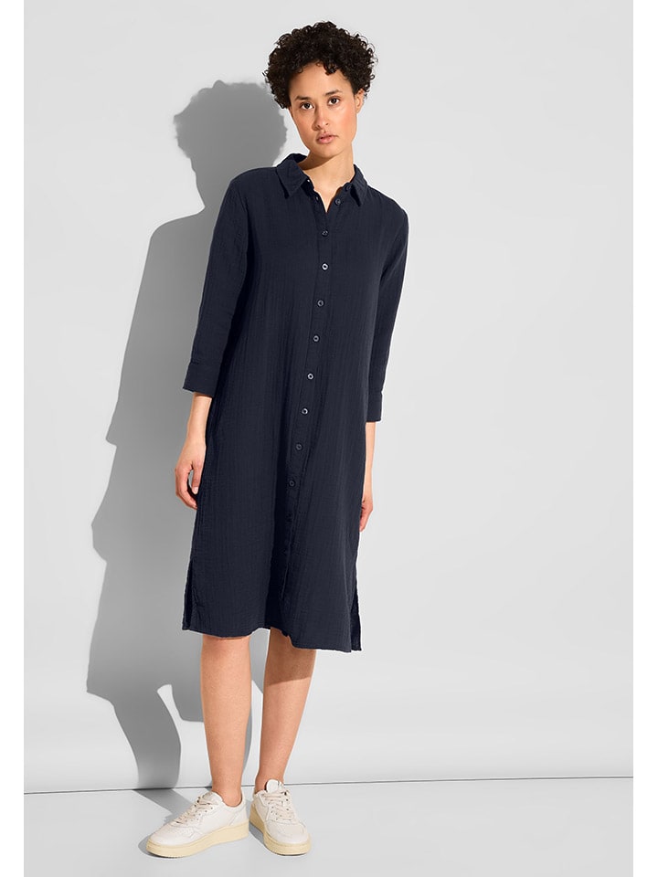 Street One Jurk donkerblauw goedkoop kopen limango