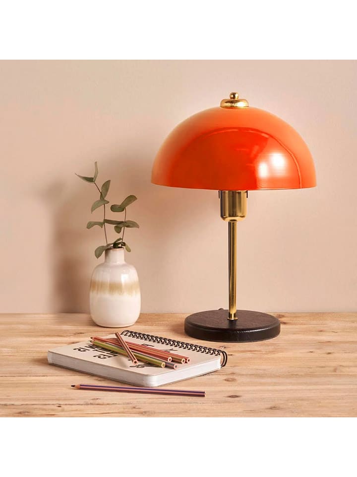 Tischleuchte in Orange - (H)38 x Ø 23 cm