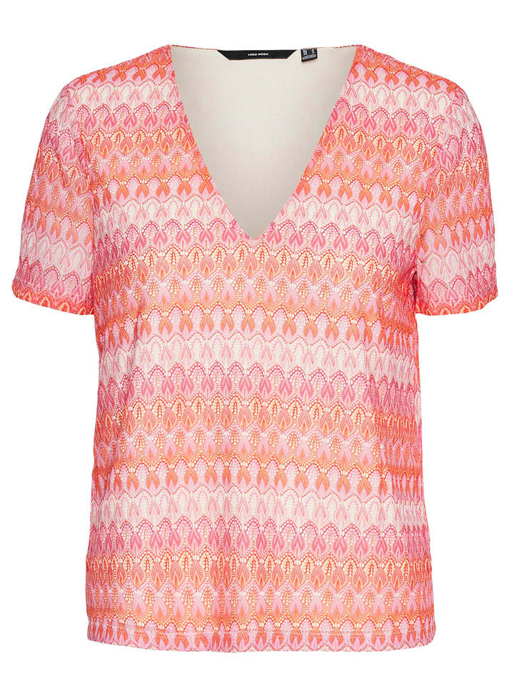 Shirt rood/lichtroze
