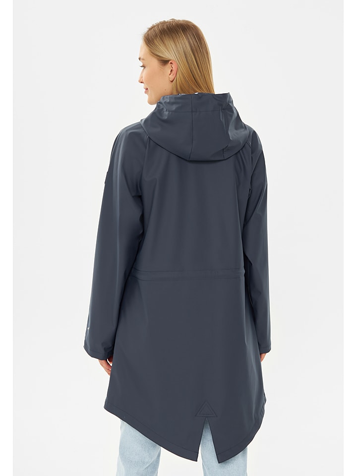 Donkerblauwe regenjas on sale