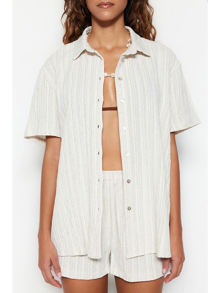 2-delige outfit crème