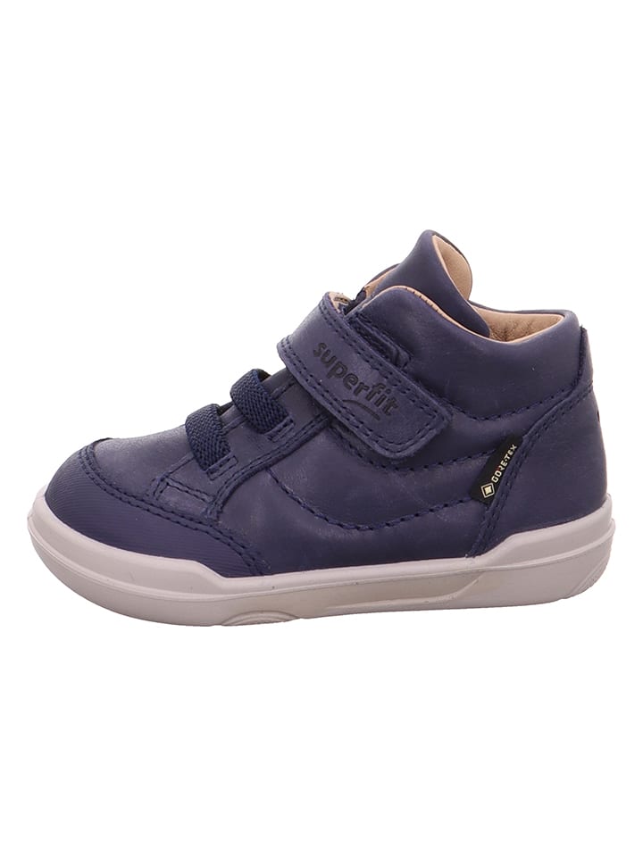 Leder-Stiefeletten "Superfree" in Dunkelblau