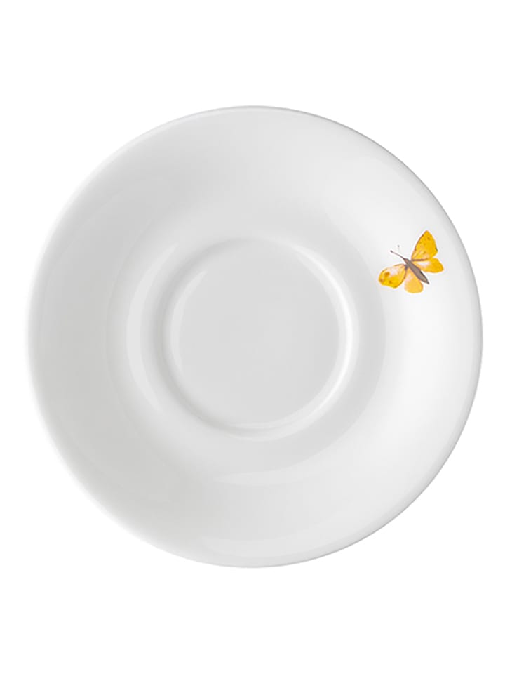 Kombi-Untertasse "Spring Vibes" in Weiß - Ø 16 cm