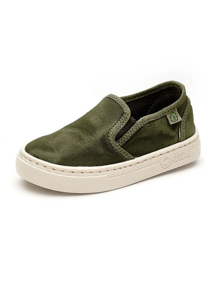 Slippersy w kolorze khaki