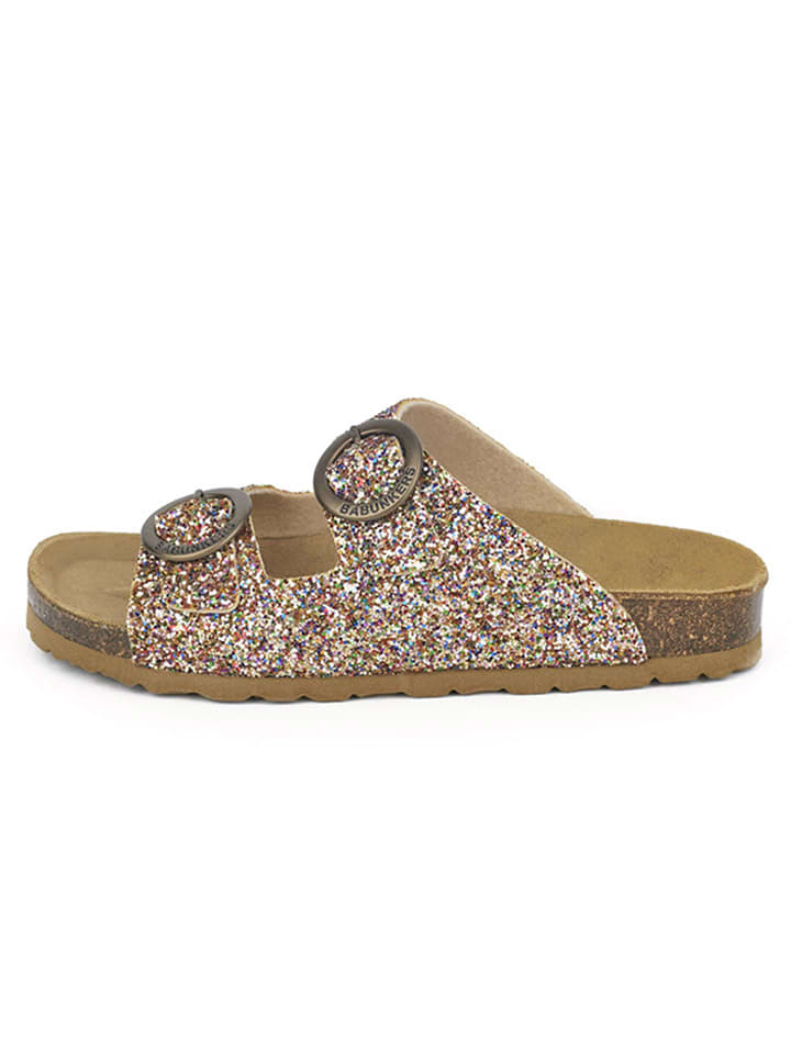 Pantoletten in Gold