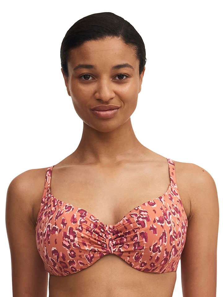 Bikini-Oberteil in Orange/ Rosa