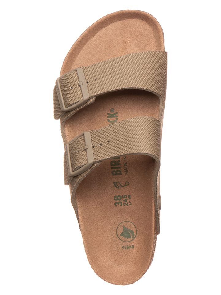 Pantoletten Arizona in Khaki Weite N