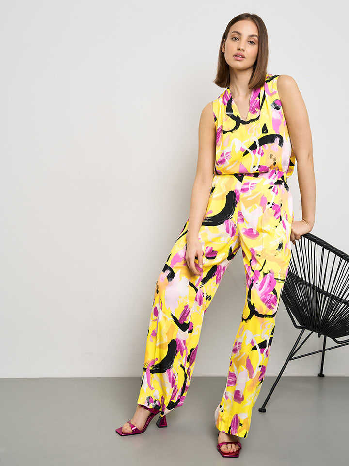TAIFUN Broek geel roze goedkoop kopen limango