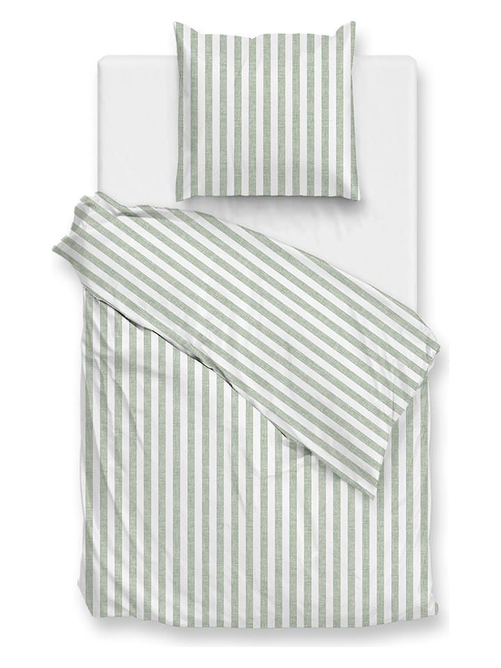 Beddengoedset "Banda" groen
