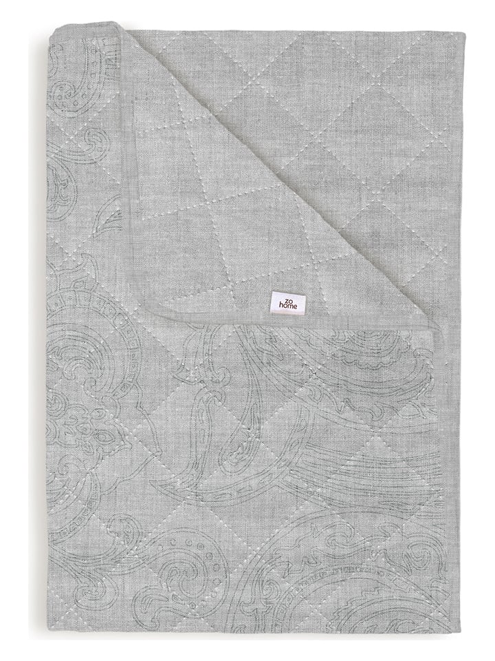 Bedsprei "Paisley di Lino" lichtgrjs