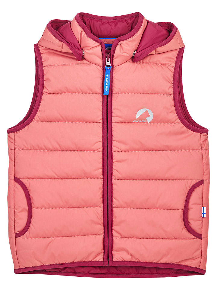 Doorgestikte bodywarmer "Vanuli" lichtroze