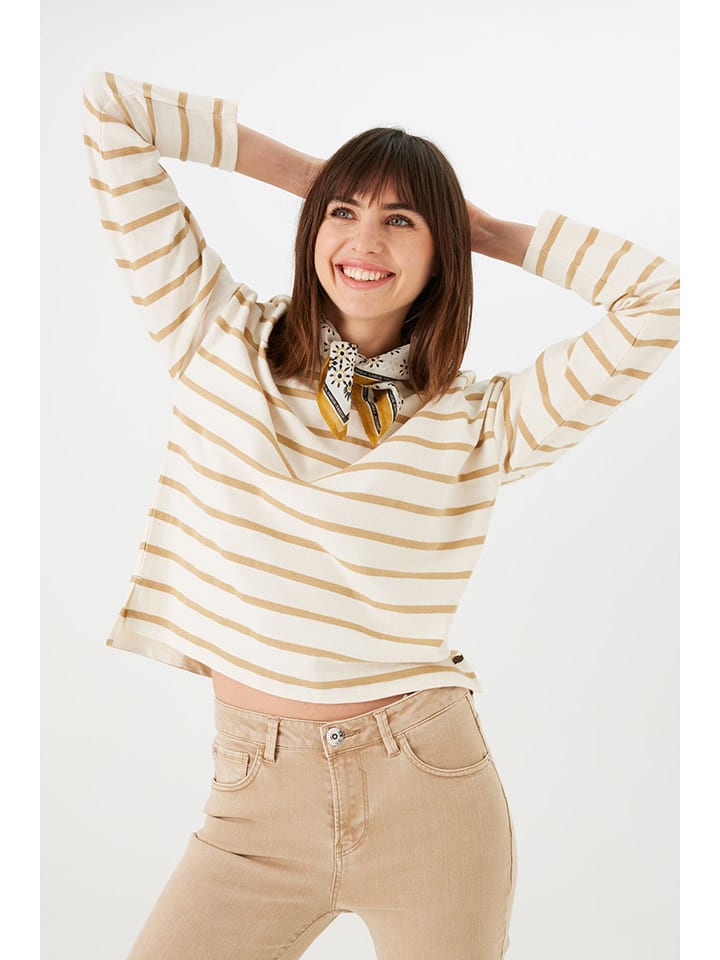 Longsleeve in Creme/ Beige