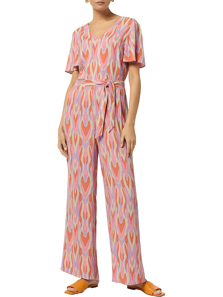 Comma jumpsuit roze deals