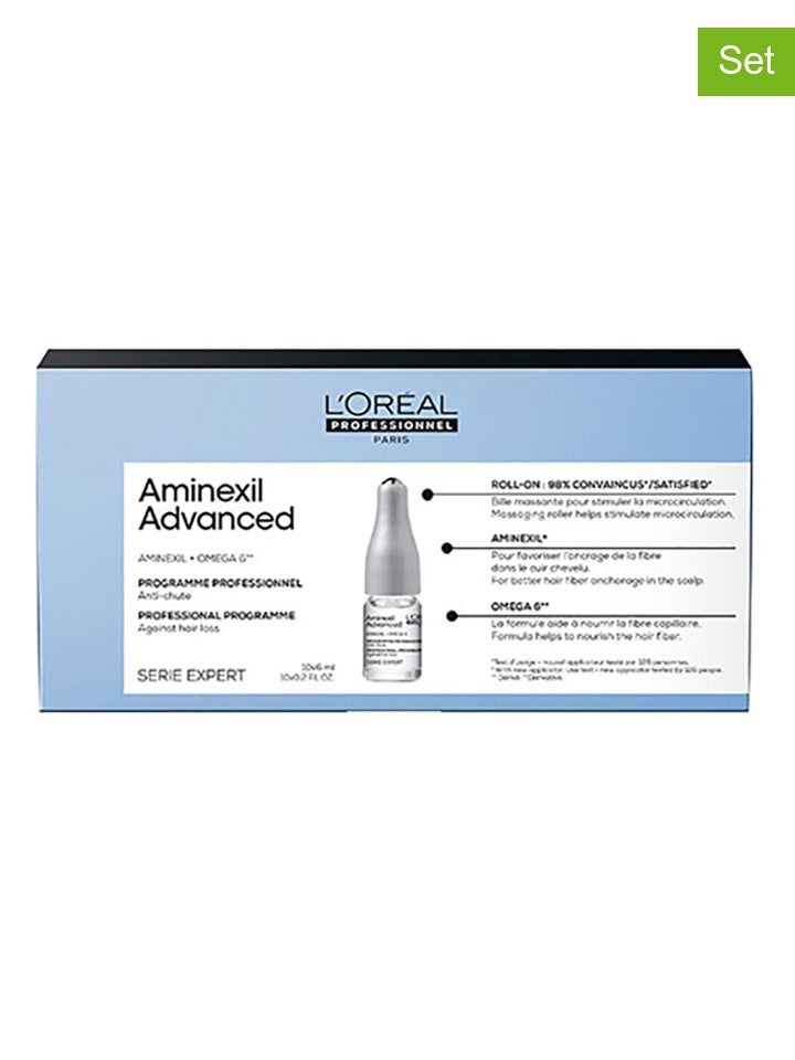 10er-Set: Haarampullen "Anti-Caida Aminelix" je 6 ml