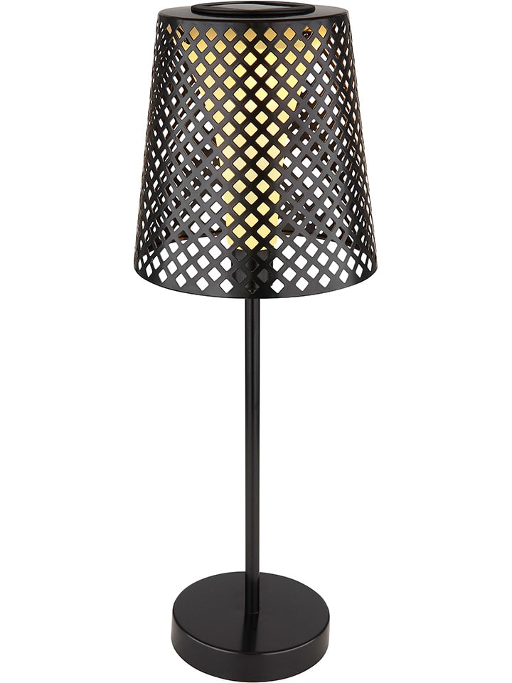 Solarleuchte in Schwarz - (B)18 x (H)50 cm