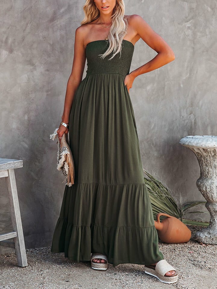 Sukienka w kolorze khaki