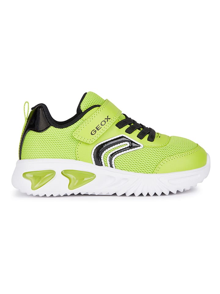 Sneakersy "Lights - Assister" w kolorze limonkowym