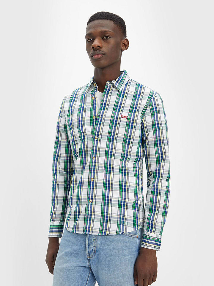 Levi s Blouse blauw groen wit goedkoop kopen limango