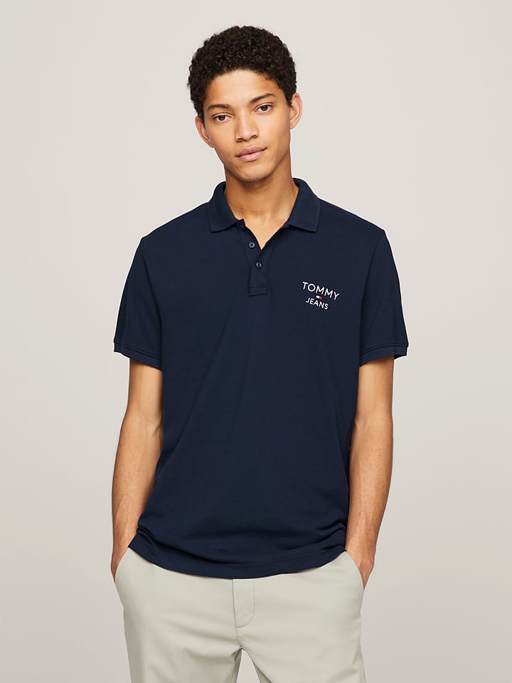 Tommy hilfiger polo donkerblauw clearance