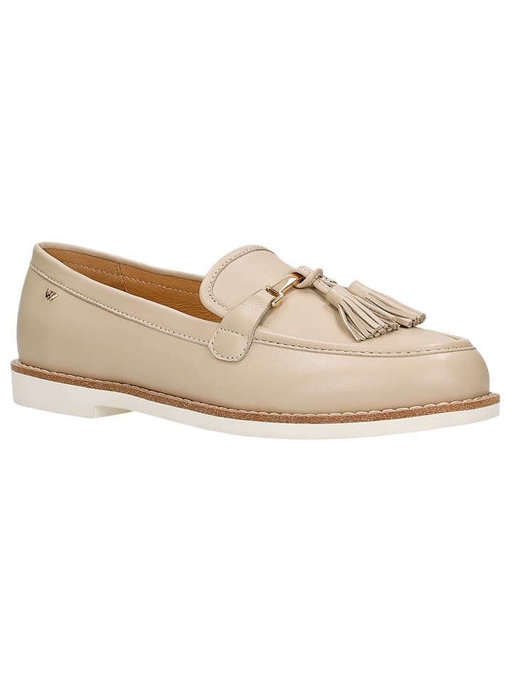 Wojas Leren mocassins beige goedkoop kopen limango