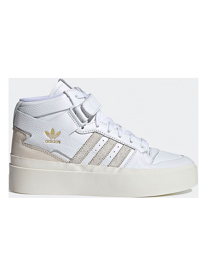 adidas Leren sneakers FORUM BONEGA MID wit lichtroze goedkoop kopen limango