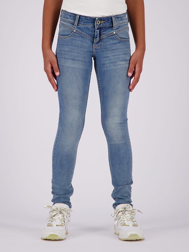 Dżinsy "Amia" - Skinny fit - w kolorze niebieskim