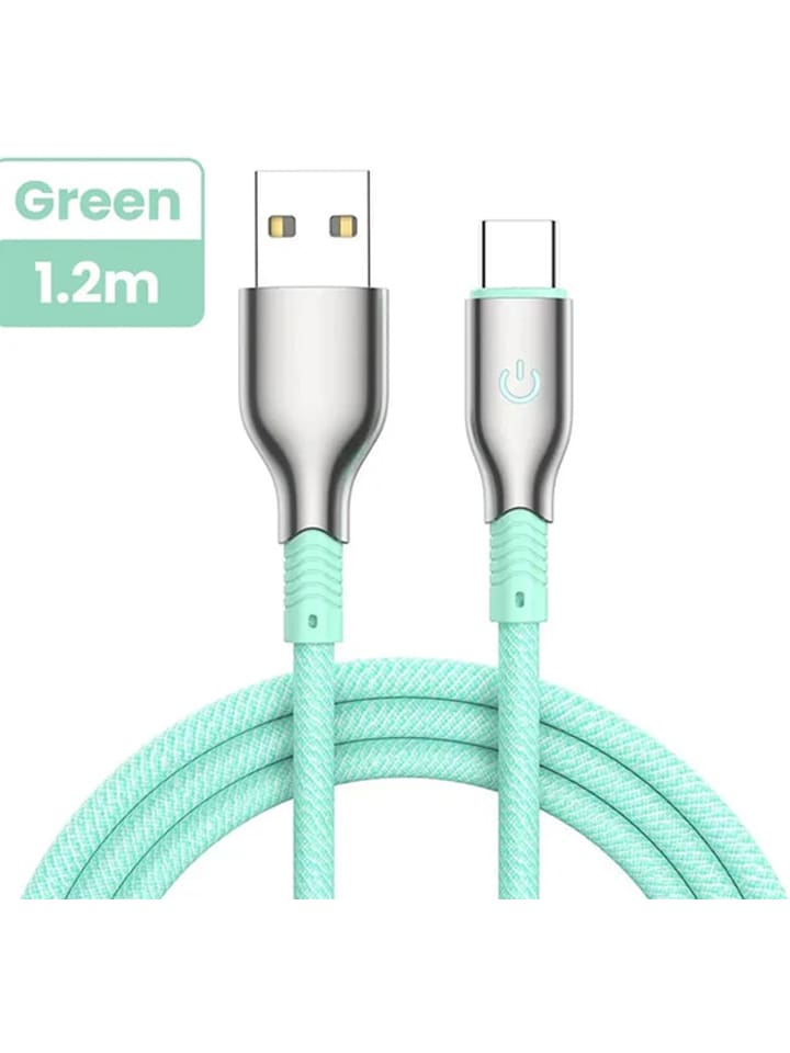 Kabel USB-Typ-C w kolorze zielonym - dł. 1,2 m