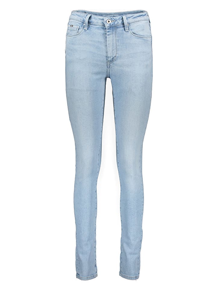 Dżinsy - Skinny fit - w kolorze błękitnym