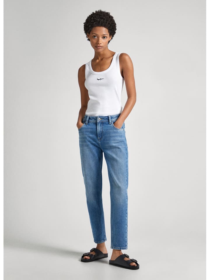 Spijkerbroek - tapered fit - blauw