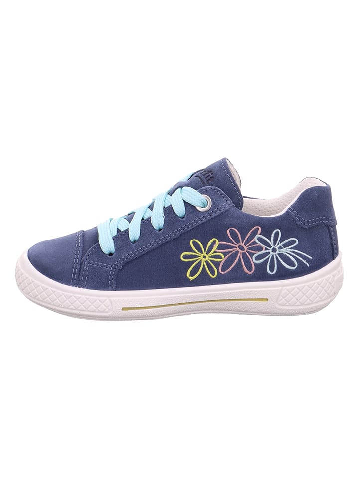 Leder-Sneakers "Tensy" in Blau