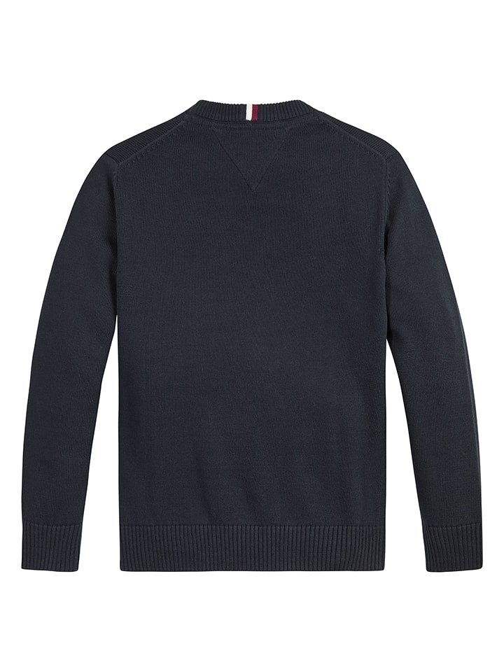 Donkerblauwe tommy hilfiger trui top