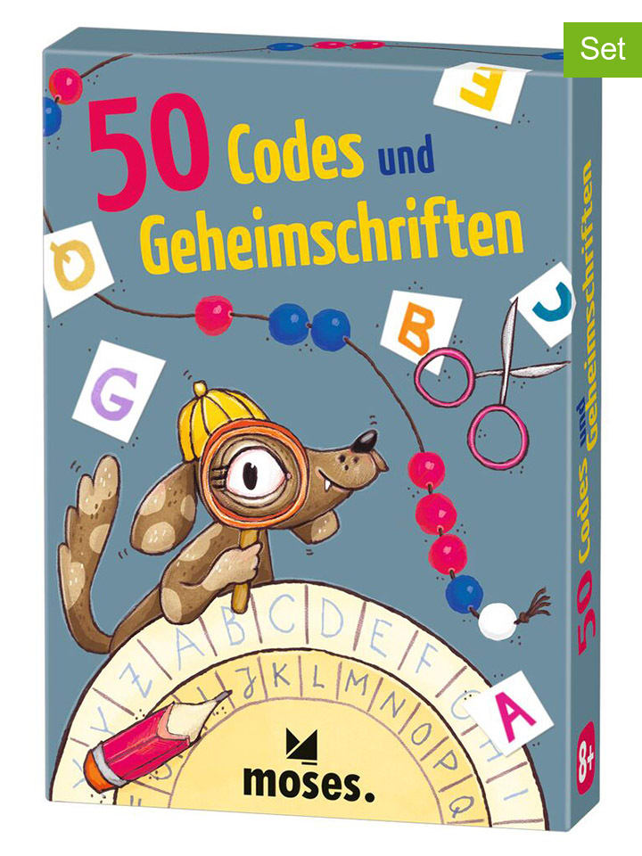 Kartenspiel-Set: "50 Codes und Geheimschriften" - ab 8 Jahren