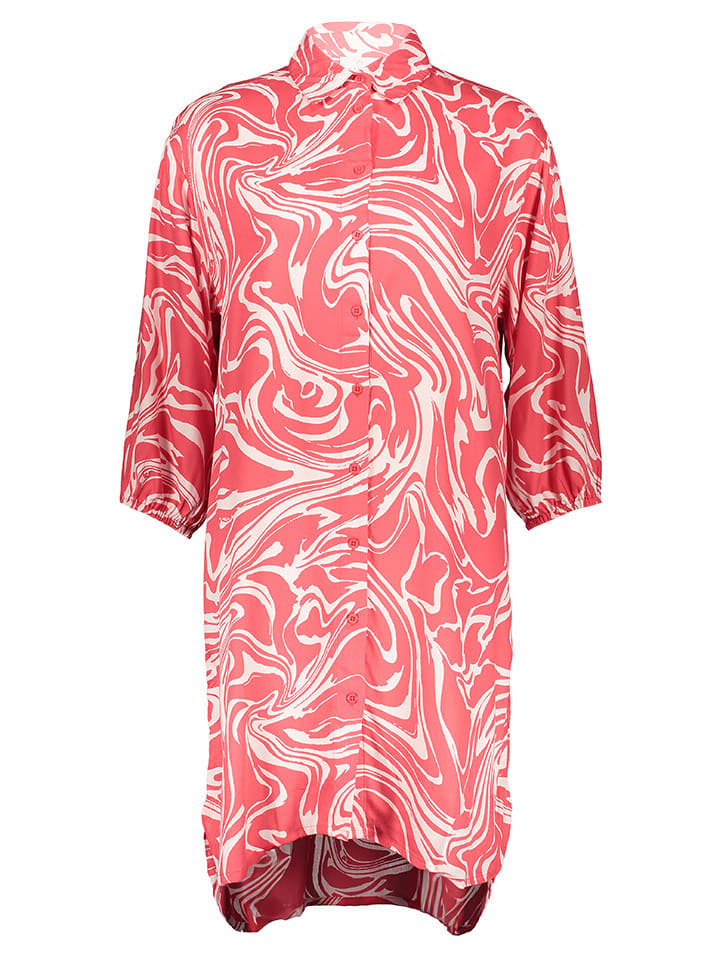 Jurk roze/wit