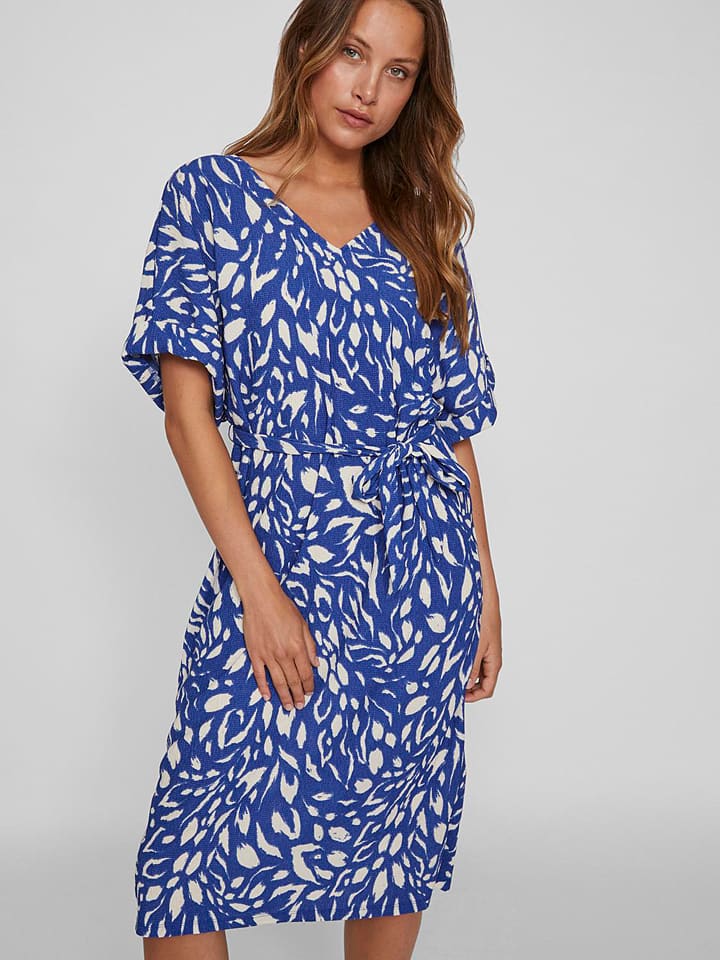Vila jurk blauw online